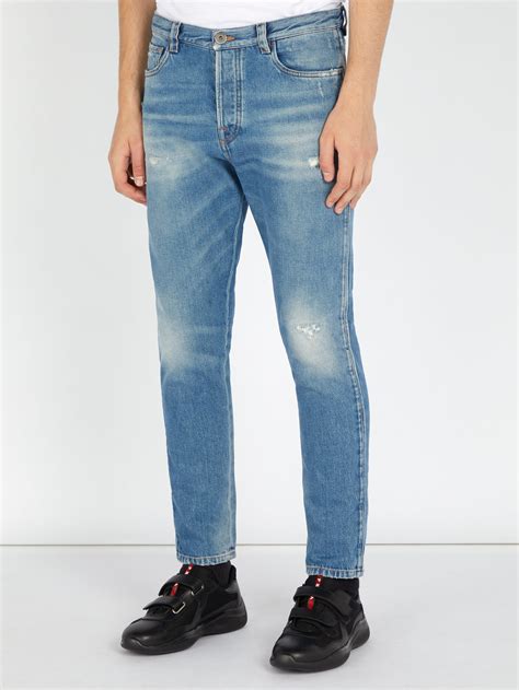 mens blue prada jean bell bottoms|Prada pants.